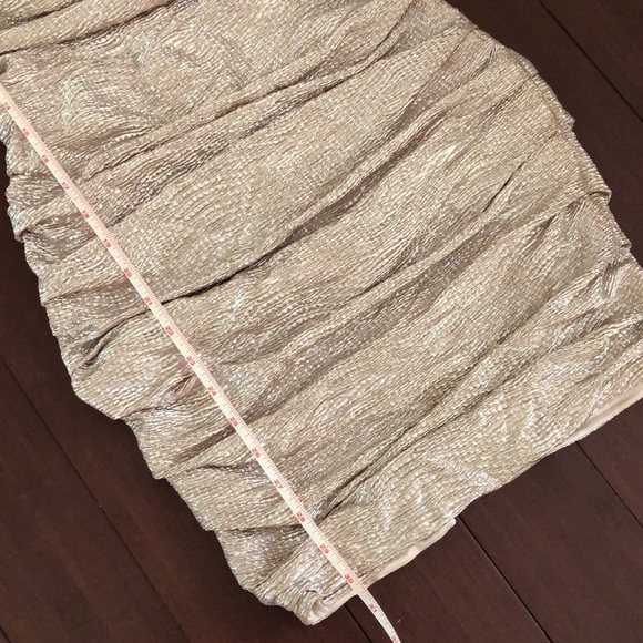 Express Metallic Rose Gold Cocktail Dress - Picture 4 of 8